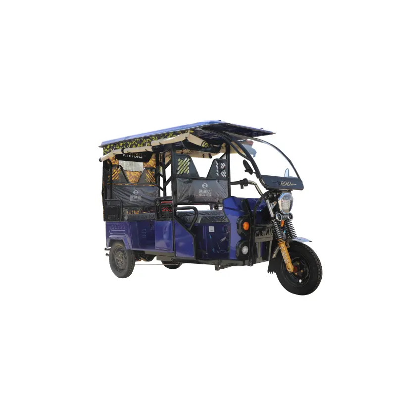 Лидер продаж, поставка с завода, Электрический трехколесный пассажирский трехколесный велосипед E Rickshaw tuk