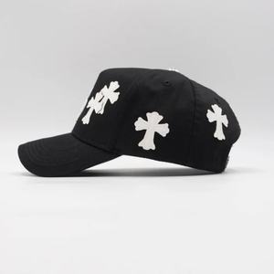 Nuevas Gorras de Calidad para Hombre, Gorra Deportiva Curva de 5 Paneles, Visera Negra de Algodón, Apliques Bordados, Gorras de Hip Hop - Product Image 5