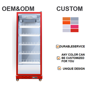 Xiangming thương mại hiển thị tủ lạnh một cửa kính dọc tủ đông đồ uống trực tiếp mát cho đồ uống lạnh lưu trữ - Product Image 3