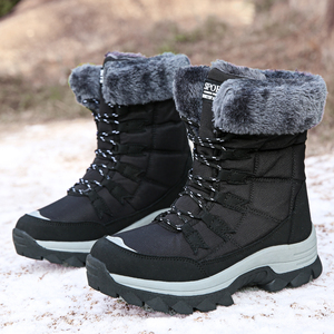 Stivali invernali da donna nuova moda Versatile stivali da neve caldi impermeabili traspiranti morbidi dal mercato russo - Product Image 5