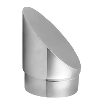 Embout de tube moderne en acier inoxydable pour balustrades et rampes d'escalier