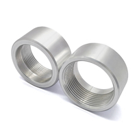 Usinage CNC filetage interne 1-1/2NPT écrou à souder en aluminium bouchon de soudage raccord ruban femelle soudure sur adaptateur de bonde