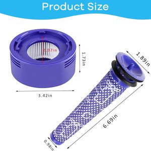 5 pièces par paquet, 2 filtres HEPA post-filtre, 2 pré-filtres, 1 <span class=keywords><strong>brosse</strong></span> pour <span class=keywords><strong>aspirateur</strong></span> <span class=keywords><strong>Dyson</strong></span> V8 Absolute <span class=keywords><strong>Animal</strong></span>, <span class=keywords><strong>V7</strong></span> Absolute Motorhead <span class=keywords><strong>Animal</strong></span> - Product Image 4
