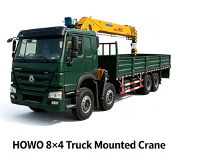 Grue montée sur camion Sinotruk 8x4, fournie directement par l'usine, mode d'opération personnalisé, grue hydraulique <span class=keywords><strong>de</strong></span> levage <span class=keywords><strong>de</strong></span> charges - Product Image 2