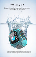 Montre connectée pour enfant avec caméra, chat vocal, photos, écran TFT carré, étanche IP67, bouton SOS, positionnement, Android, gel de silice, réveil