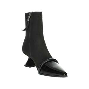 Braccialini Women's Ankle <b>Boots</b> Black Heel L58 Pointed Toe <b>Sock</b> Style - Product Image 5