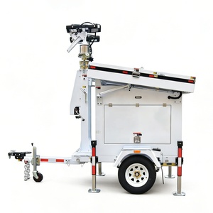 Mobile <b>LED</b> <b>Light</b> Tower Outdoor Solar Power 3 Panels Green Energy Trailer UST 900ECO Provide Super Long Battery Life Customized M - Product Image 3