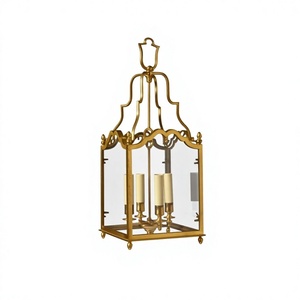 Handmade Brass <b>Gold</b> Color Hanging <b>Lantern</b> Premium Quality Customized Shape Ramadan Kareem <b>Lantern</b> In India - Product Image 1