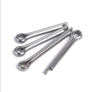 <span class=keywords><strong>Goupille</strong></span> fendue élastique articulée de type r d'essieu en acier inoxydable personnalisée - Product Image 1