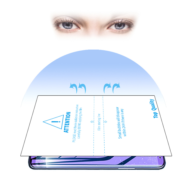 3D Soft TPU Grade AAA Ultra-Thin High Transparent Anti Blue Light Screen Protector for Smart Mobile Phone