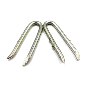 Agrafes de clôture en U, agrafes de clôture en fil barbelé zinguées, vente en gros - Product Image 6