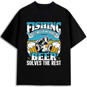 Camiseta de Algodón para Hombre al por Mayor, 180 g/m², Manga Corta, Estampada con Patrón, Tejido Jersey Ecológico, Impresión Serigráfica - Product Image 1