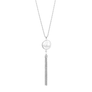 Collares de suéter de estilo euroamericano, <span class=keywords><strong>collar</strong></span> con colgante de cuentas de arroz de cristal a la moda personalizada, cadena de suéter - Product Image 5