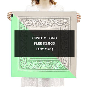 Bandana personnalisée en petite quantité avec impression <span class=keywords><strong>de</strong></span> logo, faible MOQ, couvre-chef personnalisé, cadeau promotionnel pour événement, ensemble pour activité <span class=keywords><strong>de</strong></span> team building - Product Image 1
