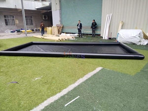 공장 가격 내구성 0.6mm PVC 풍선 세차 매트 차량 세척 또는 카펫 세척을위한 물 함유 매트 - Product Image 4