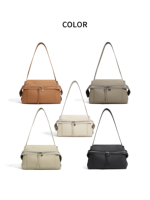Sac à bandoulière de luxe en cuir de vachette pour femme, imperméable, doublure en cuir véritable, fermeture éclair, portable, multi-usage, tendance