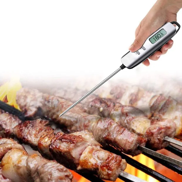 All-New Pen Style Meat Thermometer With Long Probe For Oven Grill Kitchen BBQ Smoker Rotisserie Food Thermometer