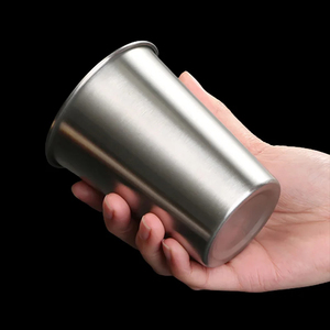 Wholesale <b>Stainless</b> Steel <b>Glasses</b> Drinking Vessel Camping Travel Coffee Tea Cup for Whiskey Tequila Liquor - Product Image 6