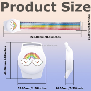 Bracelet pour enfants dessin animé pour <span class=keywords><strong>Apple</strong></span> AirTag, étui de protection pour AirTag, support de suivi GPS, bracelet en nylon réglable, bracelet de montre - Product Image 5