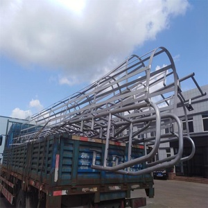 <span class=keywords><strong>Escalier</strong></span> extérieur en acier industriel personnalisé, plaque à carreaux noire, marches en acier, en solde - Product Image 2