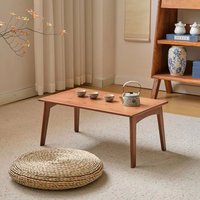 Meubles de salon modernes, table basse, table de sol, pas d'assemblage requis, table basse pliante en bambou