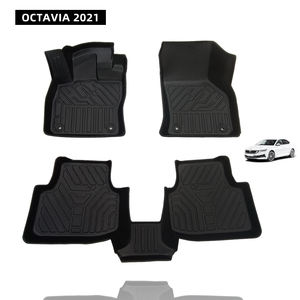 Fabricante profesional, accesorios de coche personalizados, alfombrillas de goma 3DTPE para coche, uso para OCTAVIA <span class=keywords><strong>2021</strong></span> - Product Image 1
