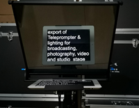 Meilleur support populaire 8-15 pouces tablette portable entretien discours studio téléprompteur adapté pour Ipad et iphone