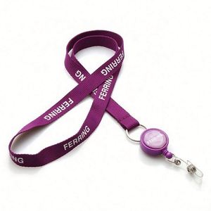 Wholesale Silk Screen Printing Cheap Custom Lanyard With Badge Reel - Product Image 2