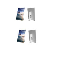 Unit Meja Display PVC Cetak CMYK Bestful Signs untuk Kartu Ucapan
