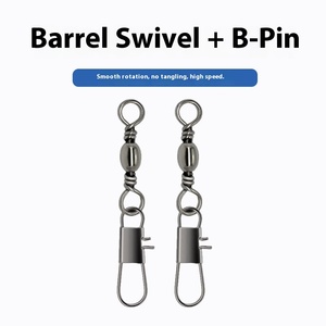 Nhà Máy Trực Tiếp Màu Đen Thép Không Gỉ Xoay Snap <span class=keywords><strong>Hook</strong></span> Interlock Câu Cá Thùng Xoay 46Kg Khả Năng Tải 3 Năm Bảo Hành - Product Image 4