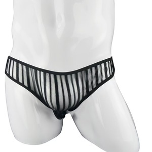Men's <b>Transparent</b> Mesh Triangle <b>Underwear</b> Black One Size Thin Polyester Real Touch Feeling - Product Image 4