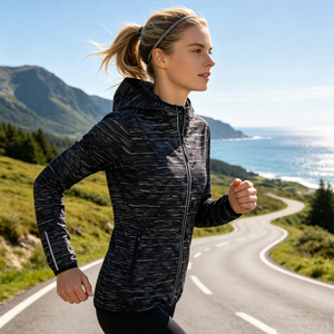 Chaqueta Cortavientos Ligera Personalizada para <span class=keywords><strong>Mujer</strong></span>, con Capucha, para Camping, Versátil, para Ciclismo, <span class=keywords><strong>Anorak</strong></span> de Punto, en Oferta - Product Image 2