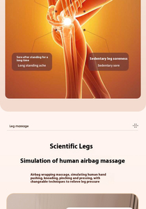 เครื่องนวด<span class=keywords><strong>ขา</strong></span>แบบซิป 3-in-1 สำหรับน่องและต้น<span class=keywords><strong>ขา</strong></span> พร้อมระบบทำความร้อนและการบีบอัด บรรเทาอาการปวด<span class=keywords><strong>ขา</strong></span>บวม - Product Image 5