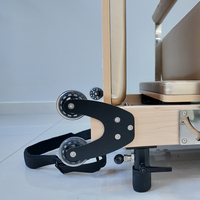 Reformer de Pilates Plegable Multifuncional de Madera de Arce, Telescópico, Comercial, de Alta Resistencia, Personalizado de Fábrica China, Portátil