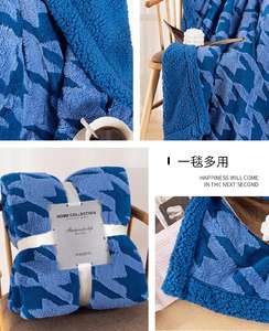 Jacqua polaire sherpa couverture polaire eskimo grosse couverture imprimée confortable super doux sherpa couverture personnalisée - Product Image 5