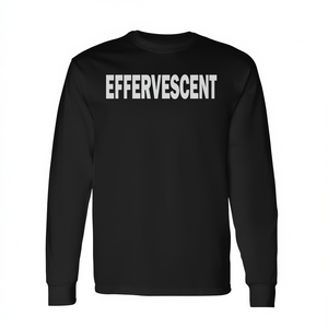 Maglietta a maniche lunghe Effervescent nera unisex per adulti taglia media - Product Image 2