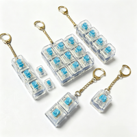 Porte-clés personnalisé anti-stress, clicker transparent multi-clés, porte-clés anti-stress pour cadeau de mariage et promotionnel