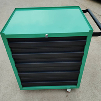 Armoire de rangement industrielle verte à 6 tiroirs pour outils, finition OEM, avec garantie de 2 ans pour atelier