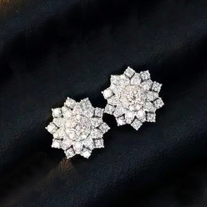 Orecchini a Perno Delicati a Forma di Fiore e Fiocco di Neve per Donne, Design Elegante e Dolce, Accessori per Orecchie da Indossare Quotidianamente - Product Image 6