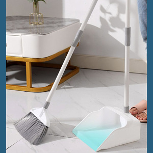 Atacado Espessado Sweep Vara De Aço Vassoura Ferramentas De Limpeza Doméstica Vassoura E <span class=keywords><strong>Dustpan</strong></span> Set - Product Image 4