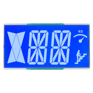 Màn hình <span class=keywords><strong>LCD</strong></span> thang máy màu xanh dương với phân đoạn màu trắng, bán buôn từ nhà máy - Product Image 1