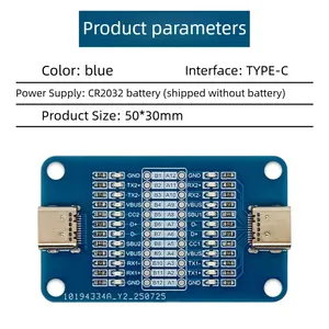 Module testeur de câble USB Type C vers Type C, carte de détection de câble de charge rapide PD, double port Type C - Product Image 3