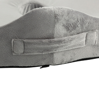 Nouveau design multifonctionnel, coussin de siège en gel de mousse à mémoire de forme ventilé, en forme de U, amovible et lavable, pour voiture, soulageant la douleur et favorisant la relaxation.
