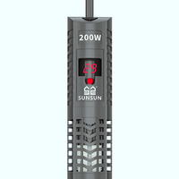 Chauffe-eau pour aquarium moderne haut de gamme avec affichage numérique, thermostat automatique et conception incassable pour poissons papegaïns rouges et tortues