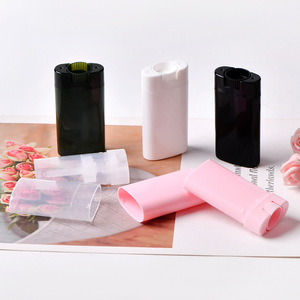 15g Transparent Blanc Noir <span class=keywords><strong>Deo</strong></span> Stick Ovale Plat Rouge À Lèvres Baume À Lèvres Tube rose Violet Cosmétique Crème Solaire Déodorant Tube - Product Image 1