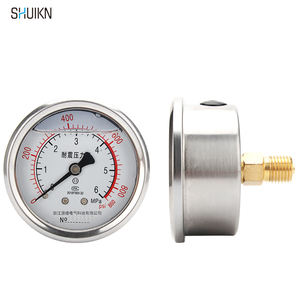 SHUIKN YN60 디지털 유압 압력 게이지 고온 부식 방지 철도금 니켈 케이스 정확도 등급 2.5 - Product Image 4