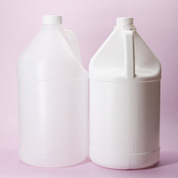 Bouteille en plastique blanche de 1 gallon, bidon en HDPE, conteneur