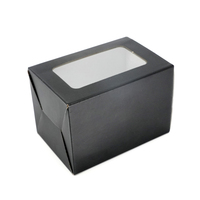 Cajas de Cartón Corrugado con Logotipo Personalizado, Hechas con Materiales Reciclados Ecológicos, Cajas de Embalaje Pequeñas y Ligeras con Ventana Transparente