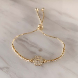 Gelang Tenis CZ Sederhana TK-B425 Berlapis Emas 18k dengan Liontin Cakar Hewan, Matahari, Bulan, Bunga Daisy, dan Bintang untuk Anak Perempuan, Hadiah untuk Anak-anak - Product Image 4