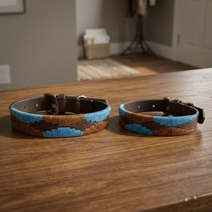 Collier pour chien en cuir Heritage Polo, fabrication sous marque privée par Divine International India - Product Image 1